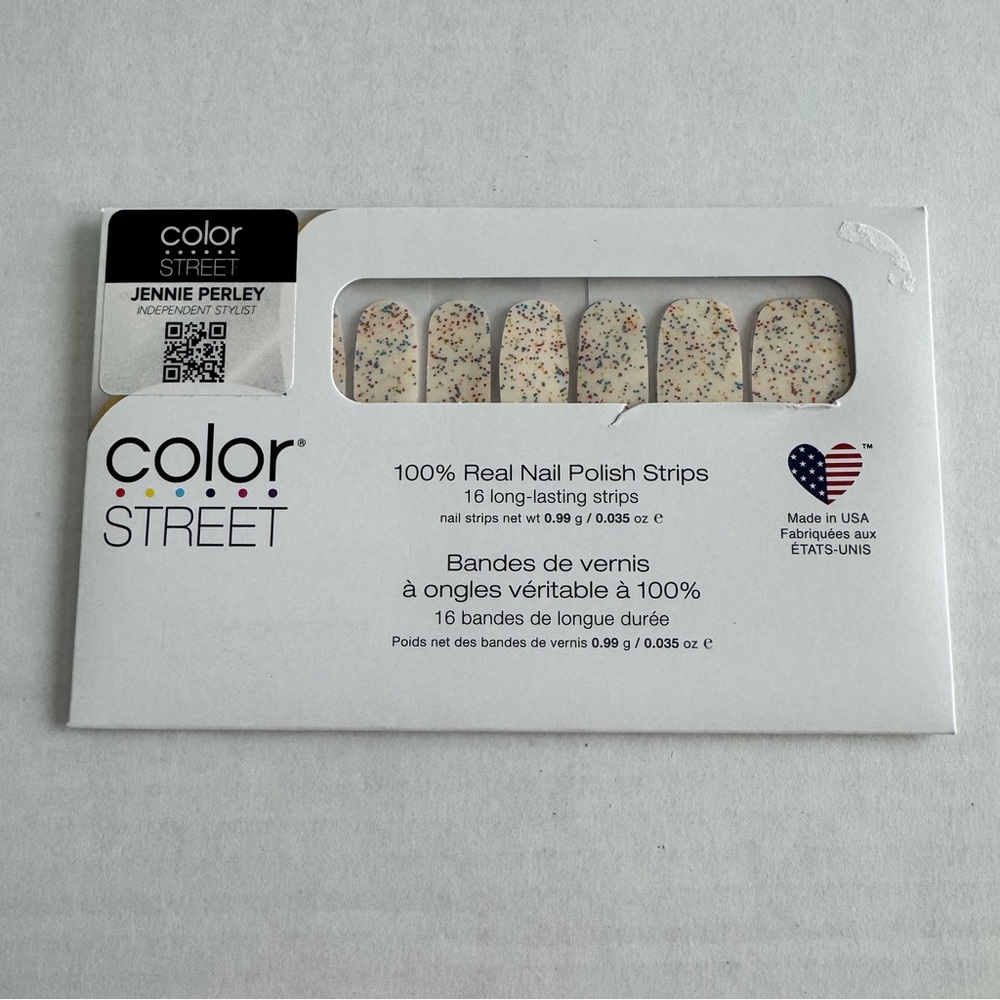 *Retired* Color Street: Sugar High | Rainbow Multicolor Glitter Clear Overlay - Picture 3 of 12